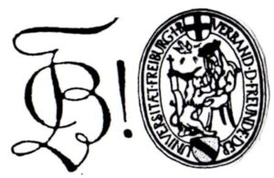Bavaria-Zirkel und Siegel der Freunde der Universität Freiburg